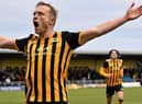 The winning feeling for United. Pic by Russell Dossett.
