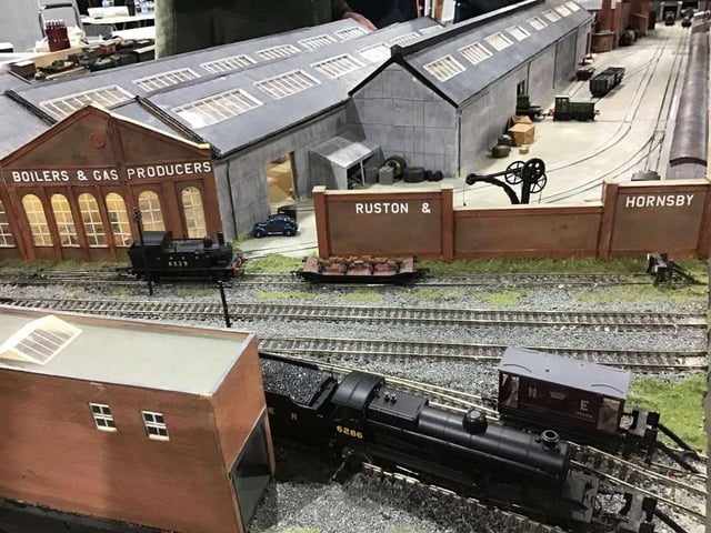 A recreation of the Ruston and Hornsby engineering works at Lincoln. Photo: Christopher Johnson