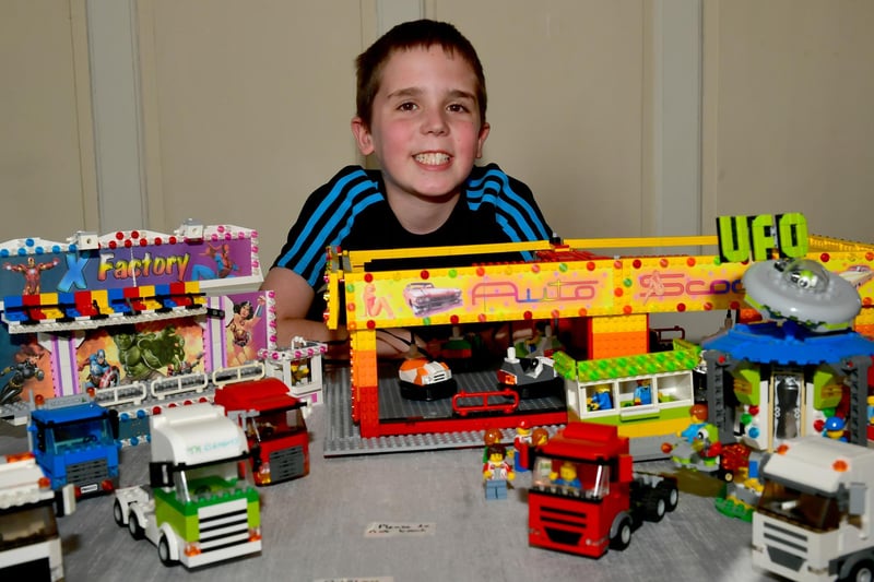 Mini magic: Elliott Halgarth, 11, of Sibsey with his lego models at the Guildhall Museum.