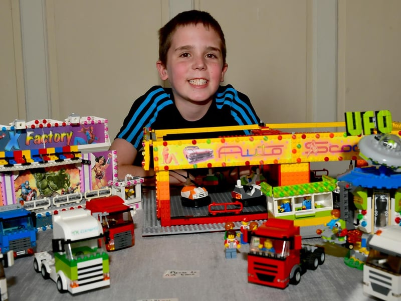 Mini magic: Elliott Halgarth, 11, of Sibsey with his lego models at the Guildhall Museum.