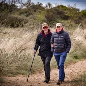 Maplethorpe to Humber Bridge KCIII coastal path walkers.