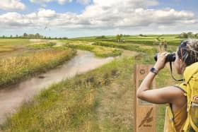 An impression of how the wetland nature area around the reservoir may look, with opportunities for leisure. (Anglian Water)