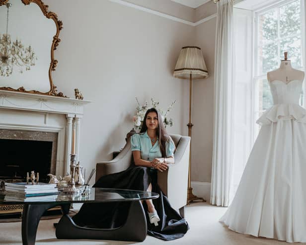Sanyukta Shrestha has been named as a finalist for the Wedding Outfit Designer of the Year 2024 and Wedding Boutique of the Year Award 2024 by Britain’s Asian Wedding Awards 2024. Photo: Kev Elkins Photography
