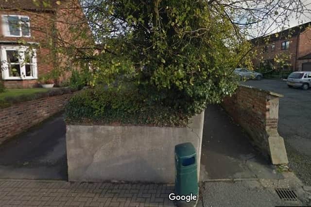 The entrance to Dovecote Alley from Watermill Road. Photo: Google Maps