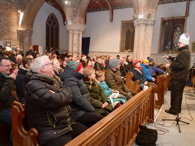 A full house for Sleaford Concert Band performing in St Peter's Church. Photo: David Dawson