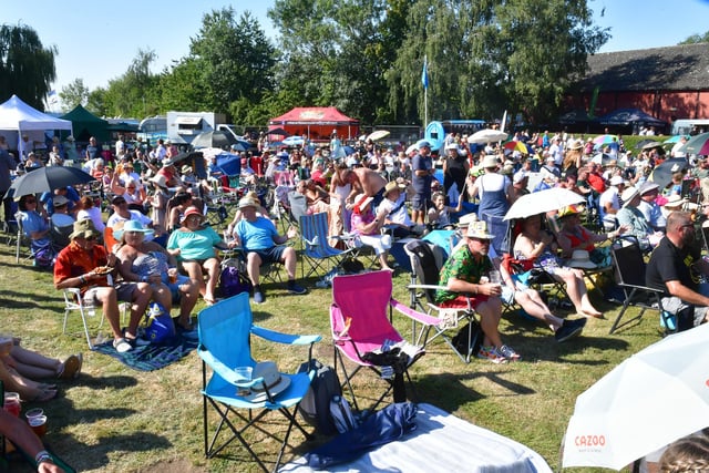 More people than were expected turned up for this year's Bands on the Bank.