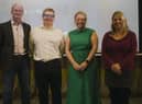 Pictured (from left) are  Gavin Jackman, City Science (Derbyshire winner of the Rural Mobility Competition); Richard Bradley, Midlands Connect; Michelle Sacks, Deputy Chief Executive (Growth) of the South & East Lincolnshire Council Partnership and South Halina Davies, Greater Lincolnshire LEP