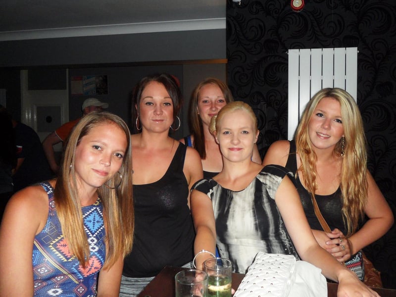 The group of five at Bar Ritz were included in the Louth Leader’s Big Night Out Feature 10 years ago this week.