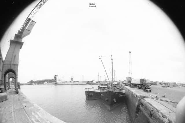 One of the fisheye lens of Boston from April 1968.