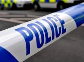 A car burst into flames after a collision on the A15 near Quarrington.