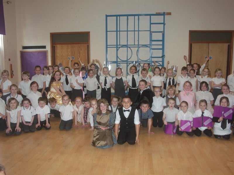 Here we see pupils at Skegness Junior Academy putting on a performance for parents as part of a school networking event.