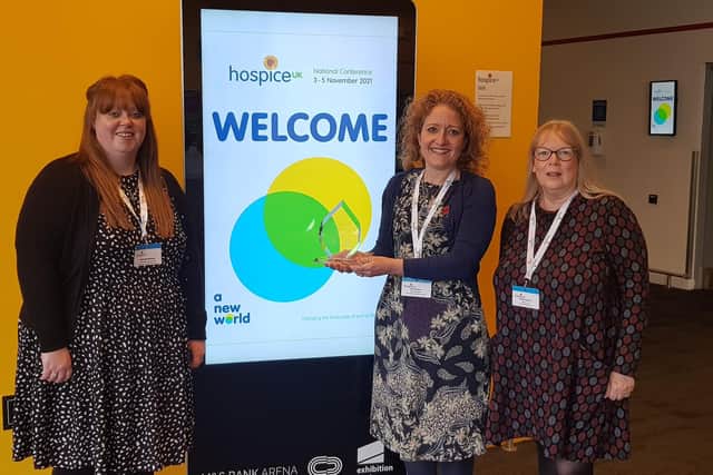 Ashleigh Robinson, community care nurse specialist, Kerry Bareham, nurse consultant and Carole Edwards, hospital lead at Lincolnshire County Council