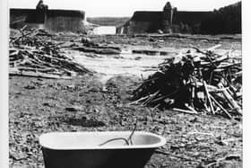 The morning after the breach. The exhibition includes photographs taken by Nazi officials, local civilians and regional archivists showing flooded landscapes, shattered communities and the scale of destruction downstream from the breached dam.