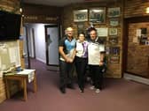 One of the winning Holland Fen rinks, with Keith Tointon, Katy Tointon and Martin Tomlin