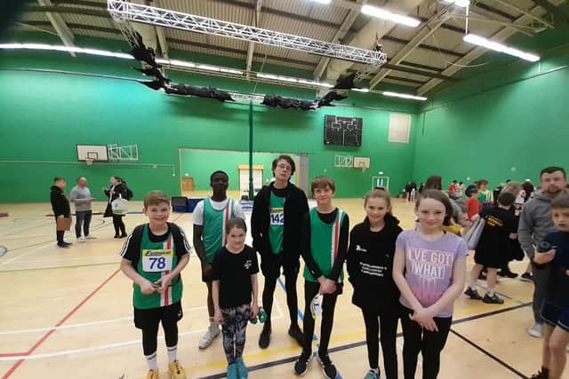 The Boston AC team at the final indoor sportshall event.