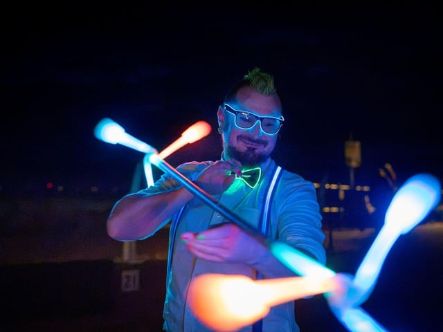 One of the performers at the event, held on October 15.