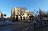 Northgate has had to be closed again to allow an aerial ladder platform to be positioned next to the Sessions House to clear debris from the fire. Photo: AH