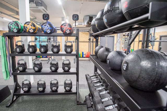 It has more than 200 pieces of equipment, including dumbbells up to 50kg.