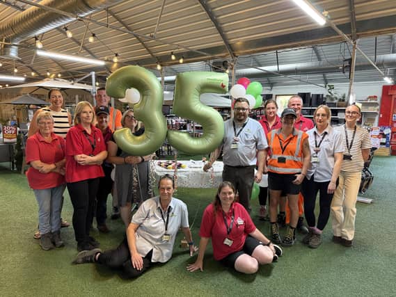 The team at Woodthorpe Garden Centre celebrate its 35th birthday