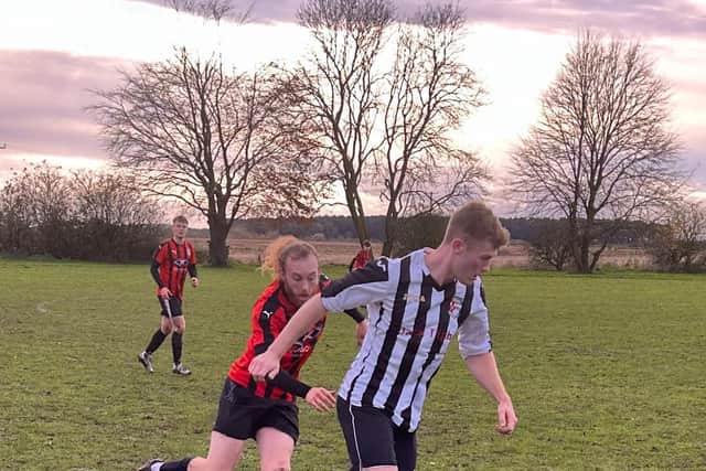 Action from Barnetby's win over Messingham.