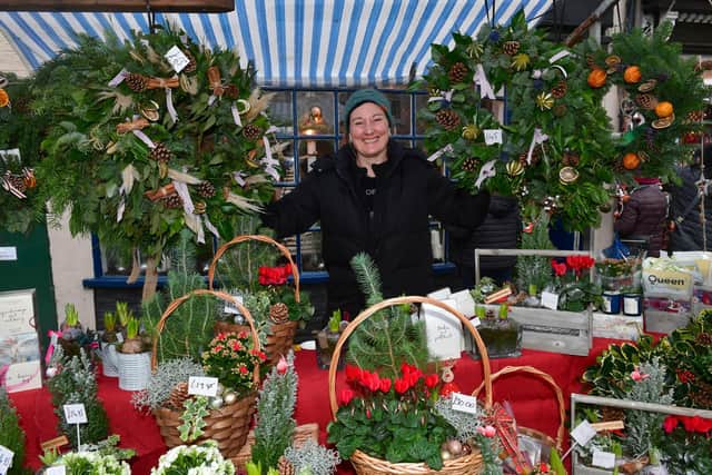 Michelle Tuplin of Rosedale House, Horncastle at the Christmas Market.