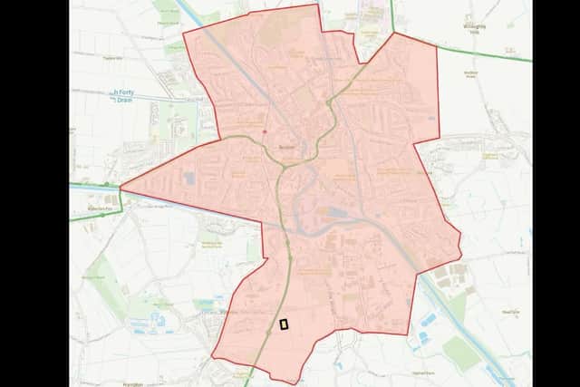 The scale of the dispersal order for Boston. Picture: Lincolnshire Police
