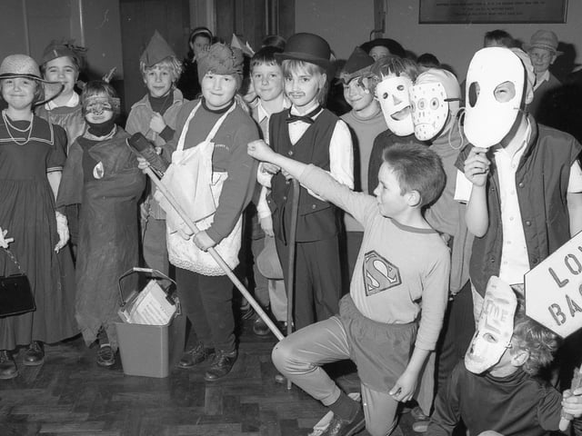 Pupils from Butterwick Primary School performing a concert for residents of the Evergreens. Supermum Charlotte Pearson and Superman Ben Marshall are among those pictured.