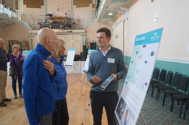 A public exhibition was held at Louth Town Hall where people were able to hear more about the Northfields plans.