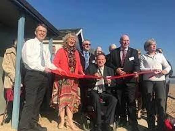 The opening of the coastal path at Chapel Point in February 2019.