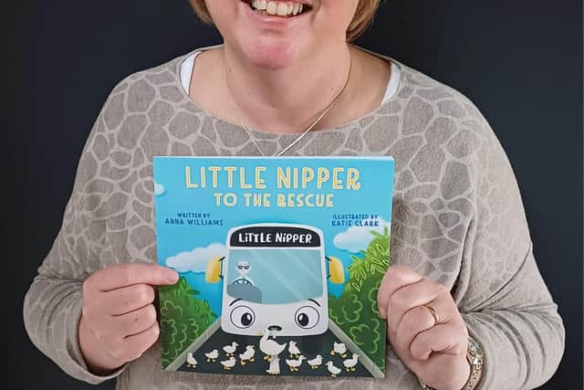 Anna with her book Little Nipper to the Rescue.