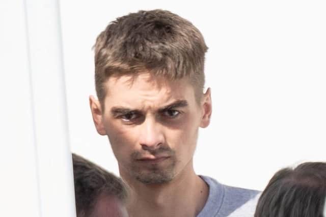 Deividas Skebas, pictured leaving Lincoln Crown Court, in August last year. Picture: SWNS