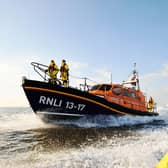 Joel and April Grunnill - Skegness' Shannon class lifeboat. Credit: RNLI/Nigel Millard