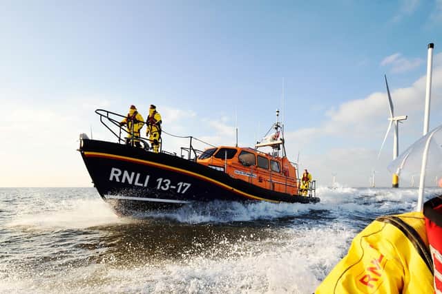 Joel and April Grunnill - Skegness' Shannon class lifeboat. Credit: RNLI/Nigel Millard
