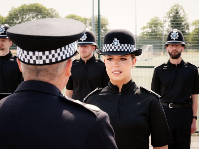 Chief Constable Gibson meets the new cohort at the Lincolnshire Police HQ.