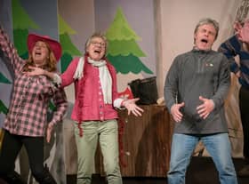 Sleaford Little Theatre in rehearsals for Santa Claus & the Great Christmas Caper.