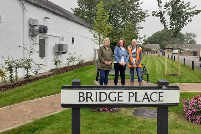 Volunteers from Lovell Homes spent the day tidying and improving areas of Saxilby