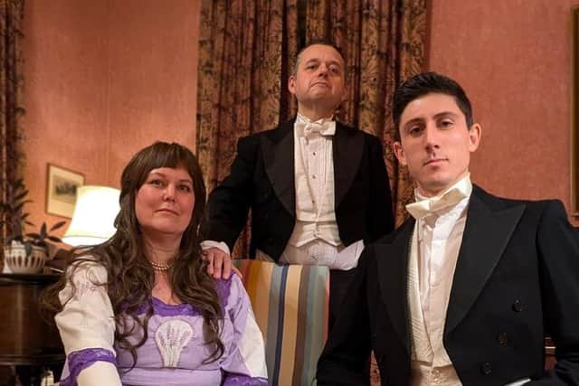 Cast members from Lady Windermere's Fan at Guildhall Arts Centre