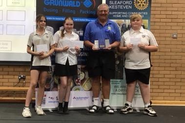 The Foundation (Year 8) prize was won by a team from Sir William Roberson Academy, Welbourn.