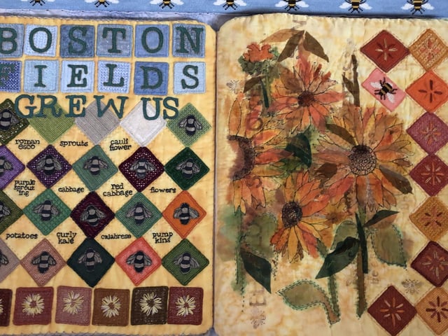 'Boston fields grew us' - a celebration of the area's agriculture.