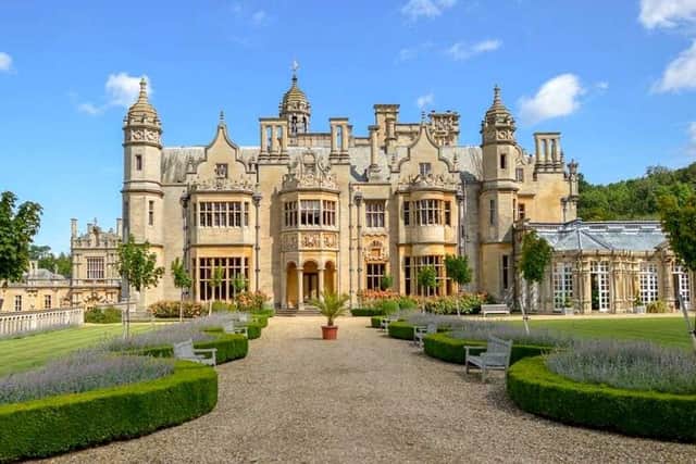 Harlaxton Manor viewed from the formal gardens