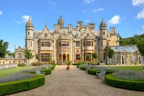 Harlaxton Manor viewed from the formal gardens