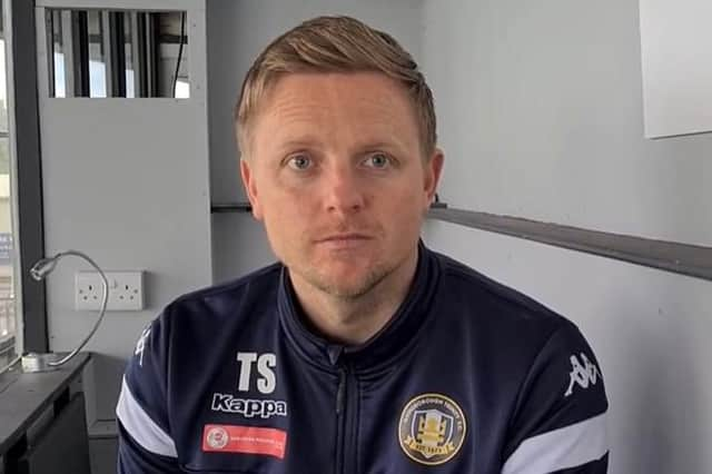 Gainsborough Trinity boss Tom Shaw.