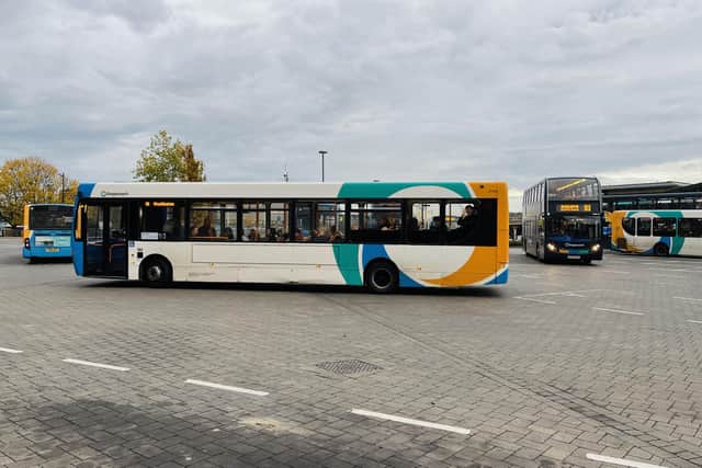 Buses At Lincoln Central Bus Station. Photo Ldrs