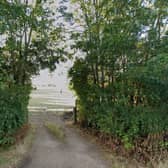 A paddock off Riby Road, Keelby, where 10 affordable bungalows will be built Credit: Google