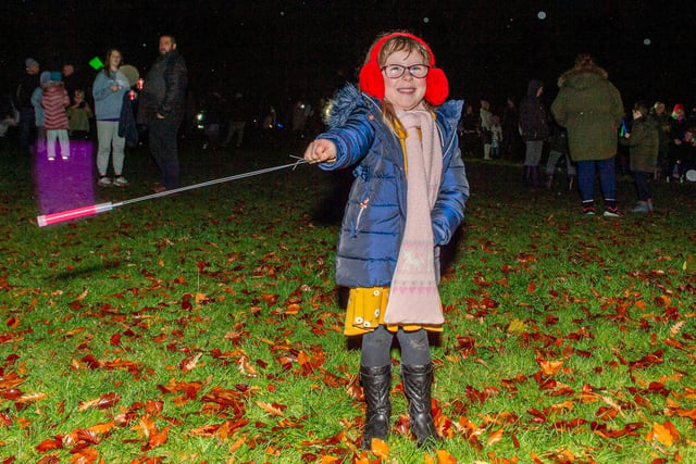 Imogen Smith, 4 at Louth's fireworks.