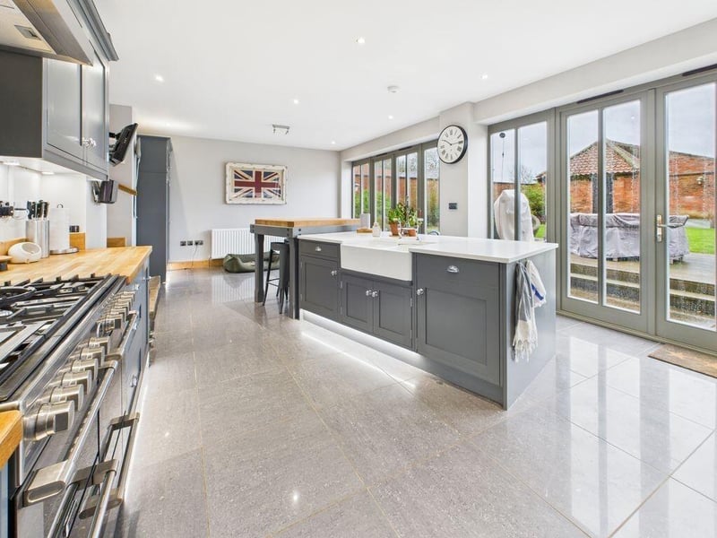 The breakfast kitchen.