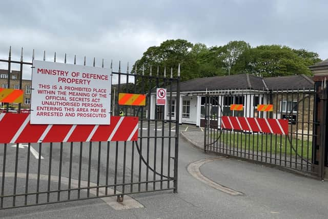 The entrance to RAF Scampton. Picture: James Turner