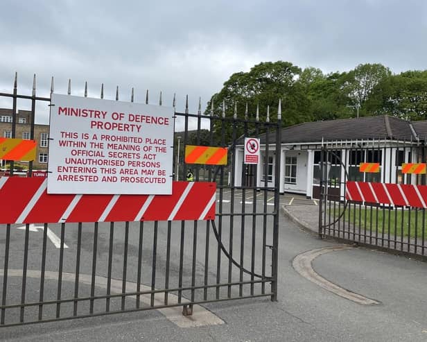 The entrance to RAF Scampton. Picture: James Turner