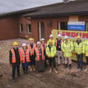 Representatives from LCHS, NHS Property Services and Lindum Group LTD