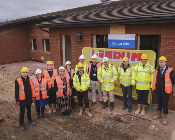 Representatives from LCHS, NHS Property Services and Lindum Group LTD